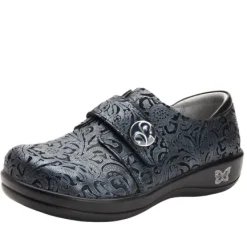 Clearance Joleen Casual Women's Shoe in Navy Swish Print Women Women's Shoes