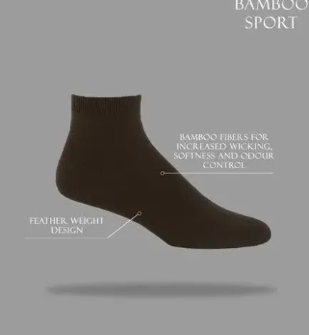 New Bamboo Sport 3-Pack Navy (Large) Socks
