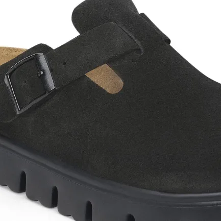 Best Boston Chunky Women's Black Suede Clog Women Women's Shoes