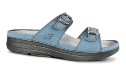Online Agean 4 Blue Leather Sandal Women Women's Sandals