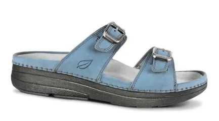 Online Agean 4 Blue Leather Sandal Women Women's Sandals