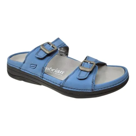 Online Agean 4 Blue Leather Sandal Women Women's Sandals