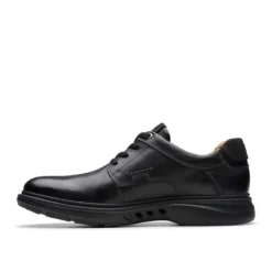Clearance Un Briley Pace Men's Black Leather Shoes Men's Shoes