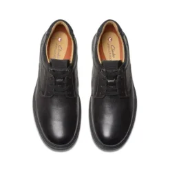 Clearance Un Briley Pace Men's Black Leather Shoes Men's Shoes