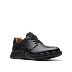 Clearance Un Briley Pace Men's Black Leather Shoes Men's Shoes
