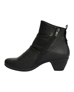 Outlet Monica Soft Black Leather Women's Boot Women Women's Boots