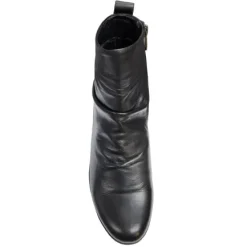 Outlet Monica Soft Black Leather Women's Boot Women Women's Boots