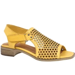 Hot Women's Tessa 01 Mustard Casual Back Strap Sandal Women Women's Sandals
