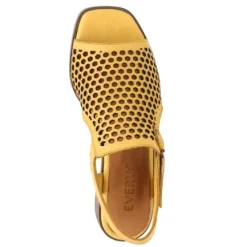 Hot Women's Tessa 01 Mustard Casual Back Strap Sandal Women Women's Sandals