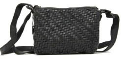 New JANE - Black Weave Crossbody Handbags