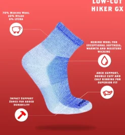 Hot JB Fields Hiker GX Quarter Sock Socks