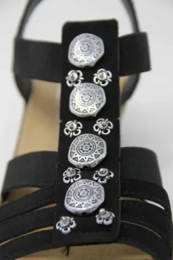 New Ladies 624B4-00 Decorative Wedge Sandal Women Women's Sandals