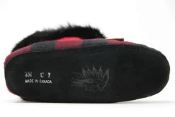 Fashion Moccasin Plaid Fur Women Women's Slippers