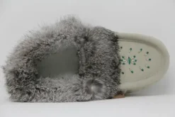 New Moccasins Beaded Fur Collar Women Women's Slippers