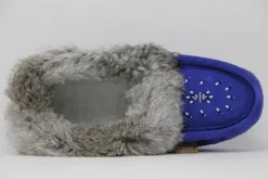Fashion Moccasins Beaded Fur Collar Women Women's Slippers