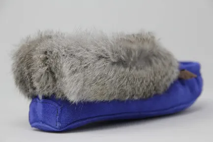 Fashion Moccasins Beaded Fur Collar Women Women's Slippers