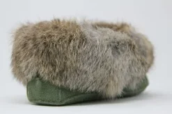 Hot Moccasins Beaded Fur Collar Women Women's Slippers