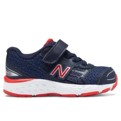 Hot Kids Navy Infant Baby Velcro Runner Kids Kid's Athletic