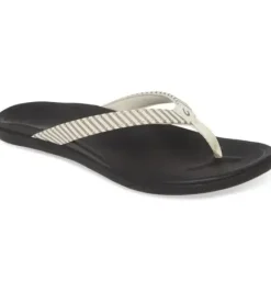 New Ho'opio Beach Thong - Bone Stripe Women Women's Sandals