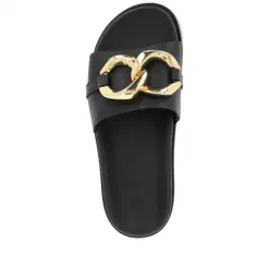 Best W1452-00 REPLY Women's Black Slide Sandal Women Women's Sandals