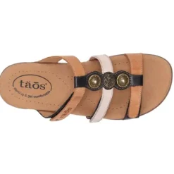 Fashion Prize 4 Tan Multi Women's Slide Sandal Women Women's Sandals