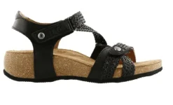 Clearance Trulie Black Women's Back Strap Sandal Women Women's Sandals