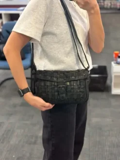 Best Leather Handbag Lala Black Woven Handbags