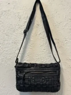 Best Leather Handbag Lala Black Woven Handbags